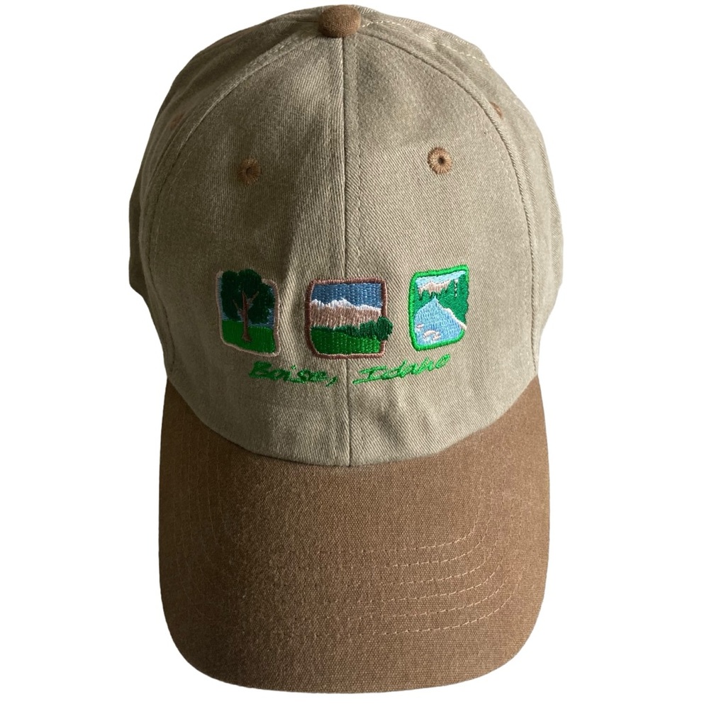 Embroidered Beige Boise Idaho Souvenir Hat Cap Adjustable